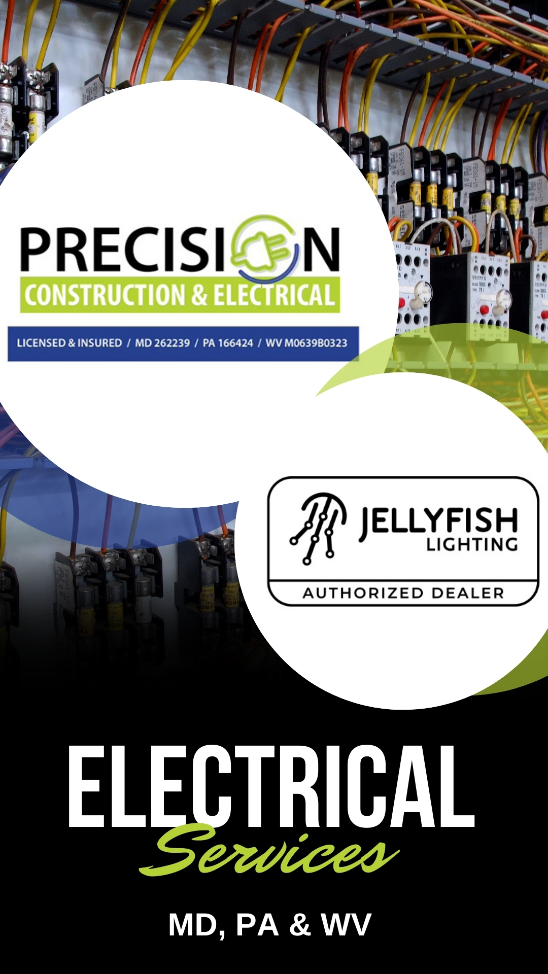 About image - electrical services and jellyfish lighting