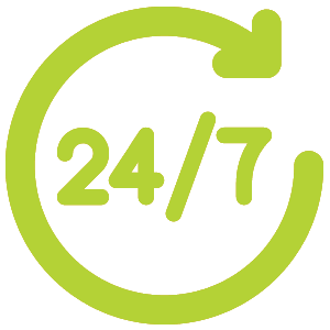 24/7 Emergency Services Icon